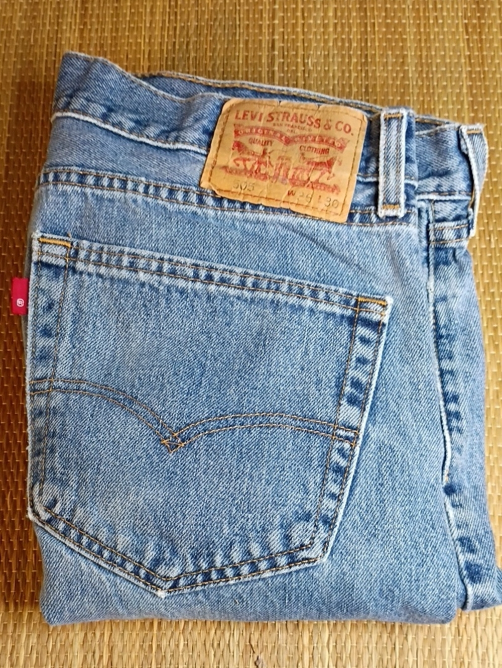 Levi's 505 Light Blue Denim Jeans 36x30